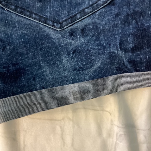 DENIM TIE DYE SHORTS  ( Size: 10) NWOT  ( Color: Dark  Blue/ Tie Dye) - Picture 6 of 6